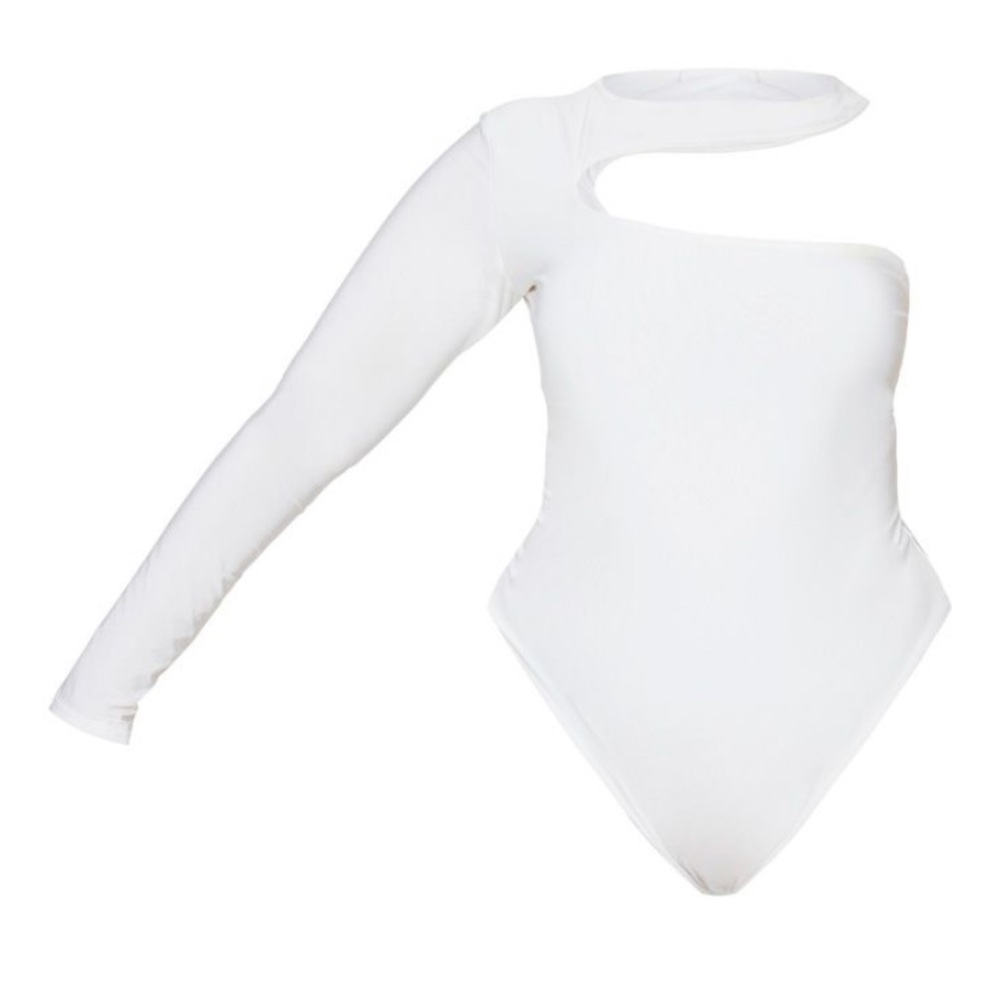 NWT Pretty Little Thing one shoulder bodysuit